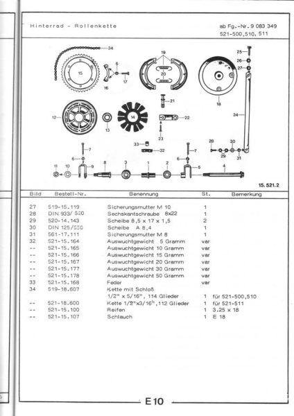 Arbeiten am Zweitaktmotor KS175 Typ521-500